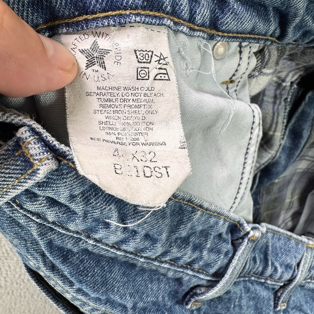 Vintage Carhartt Jeans Mens 42x32 Flannel Lined B21 DST Denim Made in USA Union - Picture 6 of 12